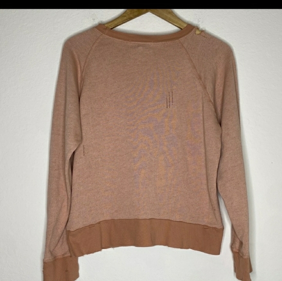 Wildfox Prism Heart Destroyed Sweater Tan - Picture 3 of 6